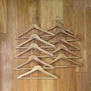 Set of 10 Container Store hangers in EXCELLENT condition